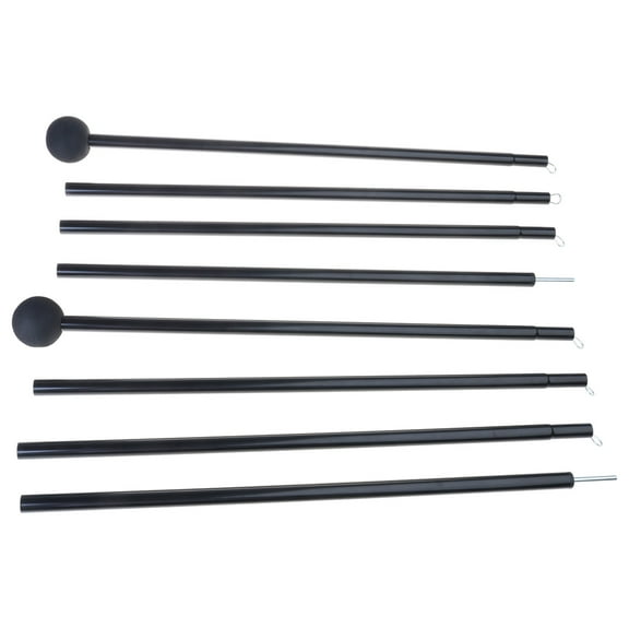 2Pcs Adjustable Length Outdoor Awning Support Poles Beach Tents Replacement Poles Shelter Canopy Rod Easy to Use