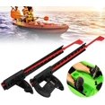 2Pcs Adjustable Locking Kayak Foot Braces Pedals with Tail Rudder
