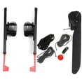 2Pcs Adjustable Locking Kayak Foot Braces Pedals with Tail Rudder Foot