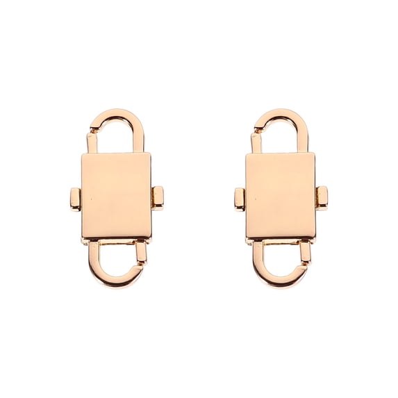 Golden Zinc Alloy Adjustable Buckle for Bags Durable and Sturdy with 2pcs Metal Buckles