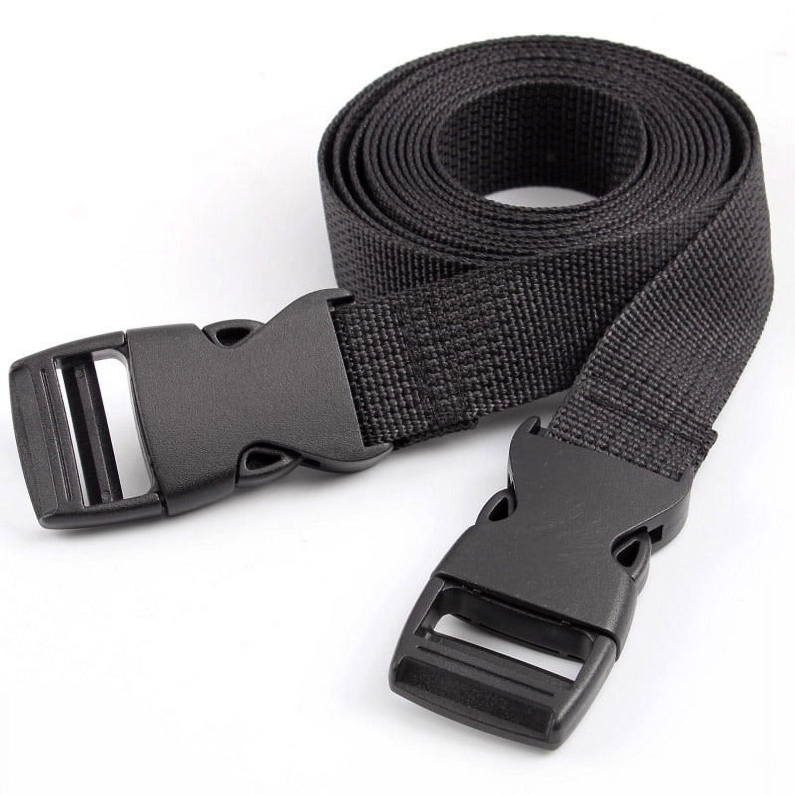 2Pcs Adjustable Nylon Bind Band Strap Utility Strap with Quick-Release  Buckle Great for Backpacking, Air Mattresses, Luggage, Tent