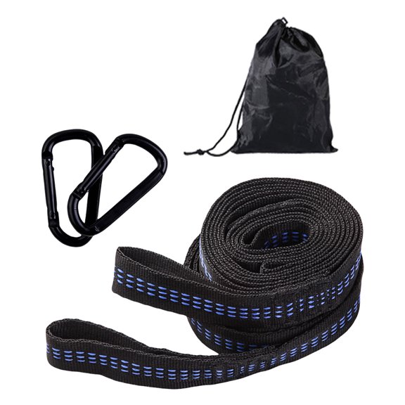 2Pcs Adjustable Outdoor Hammock Strap Thick Camping Hammock Tree Strap Belts Hanging Tree Rope Hammock Accessories