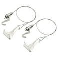 thumbnail image 1 of 2Pcs Adjustable Picture Hanging Wire Kit 0.5m x 1.5mm Hanging Rope with S Hooks, 1 of 5