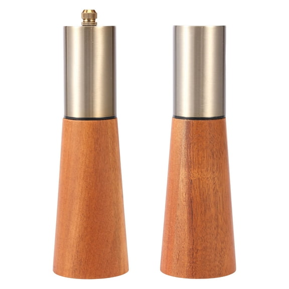 2Pcs Adjustable Spice Grinder Set Multipurpose Adjustable + Refillable (Picnic/BBQ)