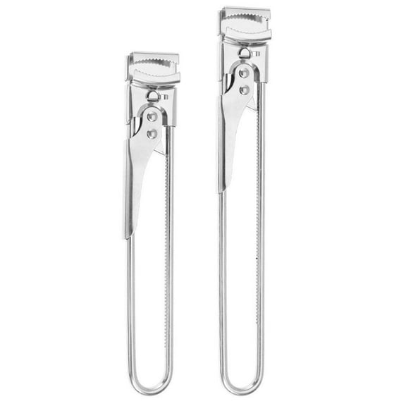 2Pcs Adjustable Stainless Steel Jar Opener, Gripper Tight Lid Opener for Seniors Arthritis