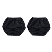2Pcs Adult Incontinences Leak Proof Briefs Reusable Washable Underwear Thin Water Resistant Diaper Covers for Men Women