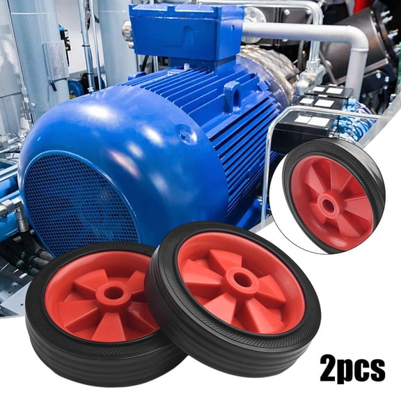 2Pcs Air Compressor Wheel Replacement Absorption Non-Slip 5-6Inch Shockproof