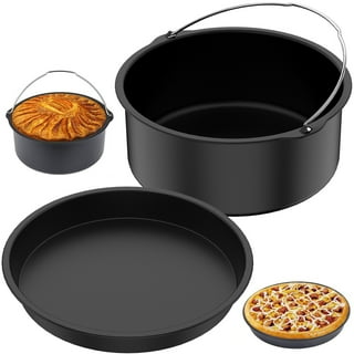 New hot-selling air fryer Oven Baking pan Fried basket Pad Air fryer round pan  baking pan qs