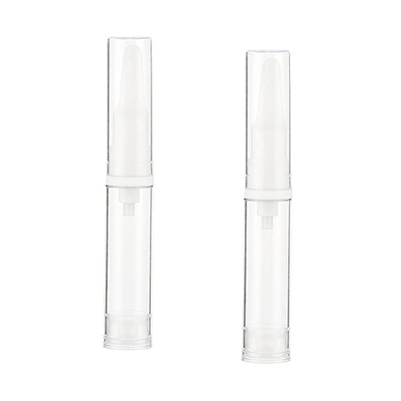 2Pcs Airless Pump Bottles Empty Refillable Bottles Reusable Essential Oils Toiletries Liquid Storage Container Pump Bottles 15ml