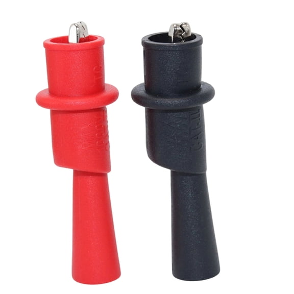 2Pcs Alligator Clip Test Clip Clamp Set Black Red Wire Tip 10A 1000V Multimeter Tester Probes for Power Measurement