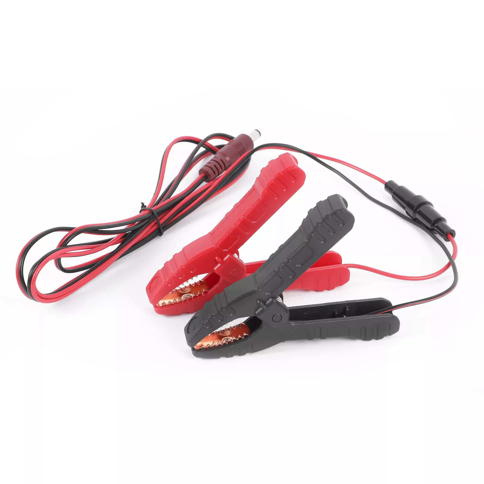 2Pcs Alligator Clips Car Battery Charger Jumper Cable Clamps 100A Pure Copper