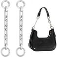 thumbnail image 1 of 2Pcs Alloy Bag Strap Extender Cross Chains 14.5cm Platinum Crossbody Handbag Shoulder Bag Strap Extender Chains with Spring Gate Rings for Bag Straps Replacement Accessories DIY, 1 of 6