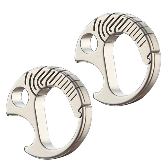 2Pcs Alloy Key Rings Clip Keyring Beer Bottle Opener Backpack Light Weight Alloy Bottle Opener Keychain