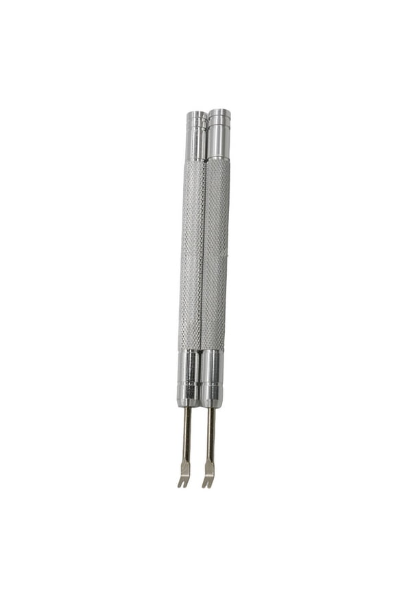 2Pcs Alloy Steel Watch Spring Bar Tool Set For Watch Band Replacement Pin Removal In Silver Red Blue - 9.5Cm Watchmaker Repair Tool Kit Silver