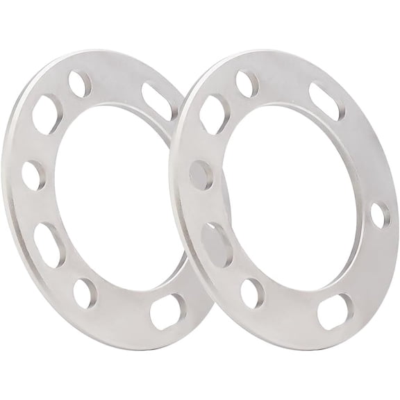 2Pcs Alloy Wheel Spacer 17.5cm Hub Centric Wheel Spacers Shims Fit Wheel Flat Round 6mm Thickness Fit Bolt Pattern 16mm 25.5x18mm for SUV Car Pickup Truck