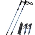 thumbnail image 1 of 2Pcs Aluminum 5 Sections Collapsible Ultralight Travel Trekking Hiking Pole for Men and Women (Fits 5.7' - 6.5'), 1 of 13