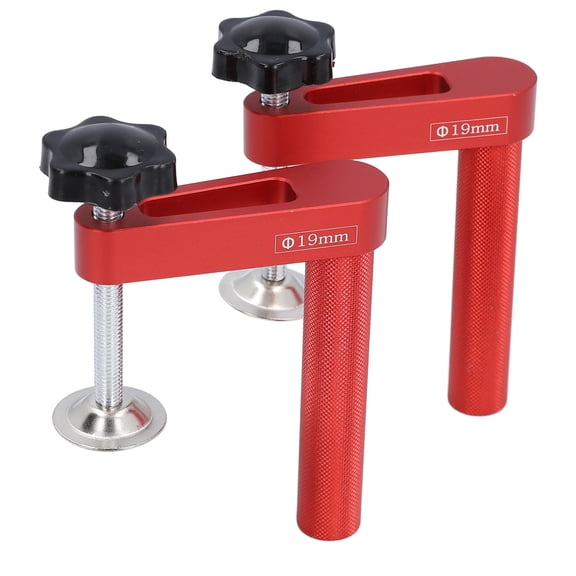 2Pcs Aluminum Alloy Bench Dog Clamp 19mm 0.75in Quick Hold Down Bench Hole Clamp Woodworking Tools Set