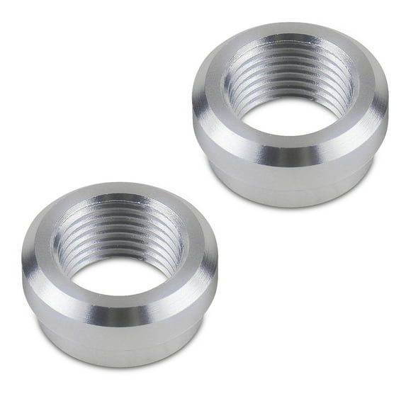 2Pcs Aluminum Alloy Weld-On Flange Fitting Bungs - Durable and Corrosion Resistant for Fuel Tanks, 3/8 NPT