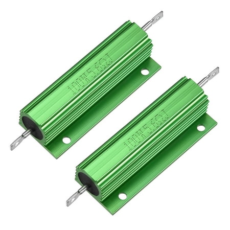 2Pcs Aluminum Case Resistor 100W 5.6 Ohm Wirewound for Replacement Converter