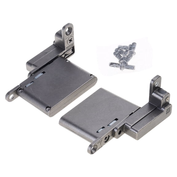 2Pcs Aluminum Frame Door Hinge Cabinet Hydraulic Damping Buffering Hinge