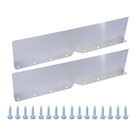 2Pcs Aluminum Gutter Rain Diverter Gutter Valley Splash Guard for House Shingle Roofs Corner Easy to Installaion