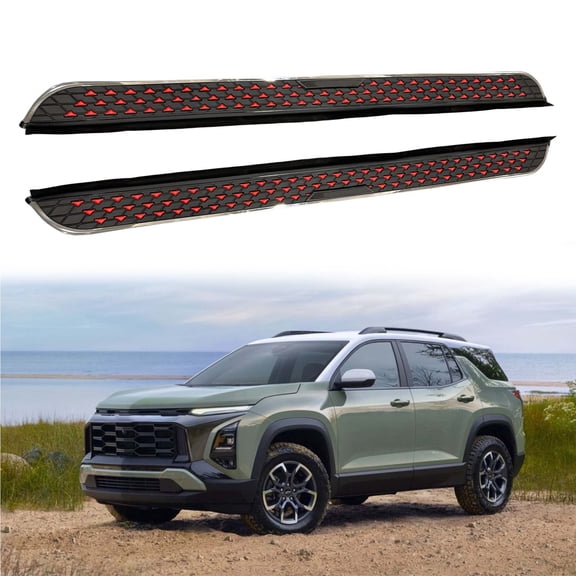 2Pcs Aluminum Running Boards Fit for Chery Chevrolet Equinox 2025 2026 Fixed Nerf Bars Side Steps with Brackets (74)