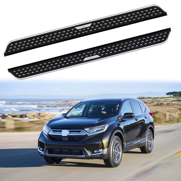 2Pcs Aluminum Running Boards Fit for Honda CRV CR-V 2017 2018 2019 2020 2021 2022 Fixed Nerf Bars Side Steps with Brackets (3)