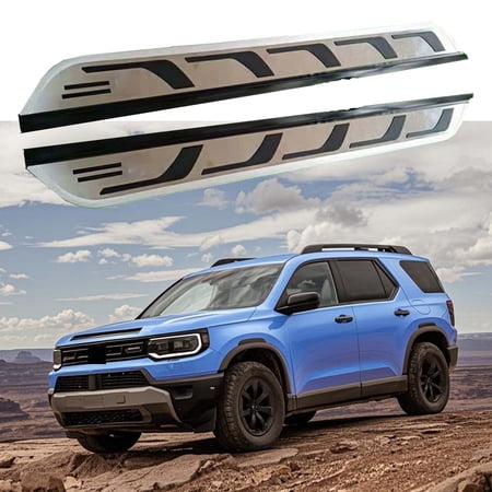 2Pcs Aluminum Running Boards Fit for Honda Passport 2026 Fixed Nerf Bars Side Steps with Brackets (68)