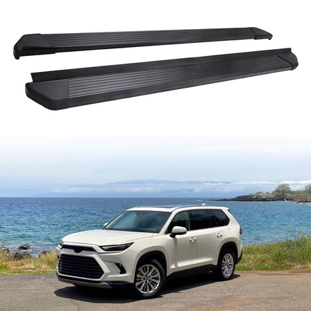 2Pcs Aluminum Running Boards Fit for Toyota Grand Highlander 2024 2025 2026 Fixed Nerf Bars Side Steps with Brackets (18)