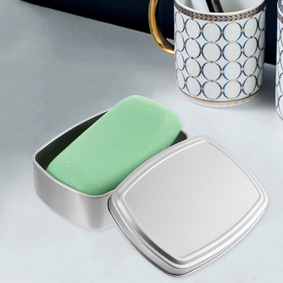2Pcs Aluminum Soap Bar Container Travel Soap Case with Compact Lightweight Design