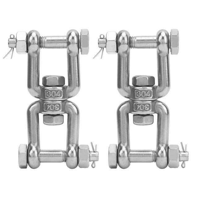 2Pcs Anchor Swivel Shackle 304 Stainless Steel Rotating Ring Connector ...