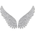 thumbnail image 1 of 2Pcs Angel Wings Brooch Pins Wing Alloy Rhinestone Brooches Platinum/Golden Feather Wings Broochpins Lapel Pin Dress Accessories Jewelry for DIY Women Men Wedding Party, 1 of 9