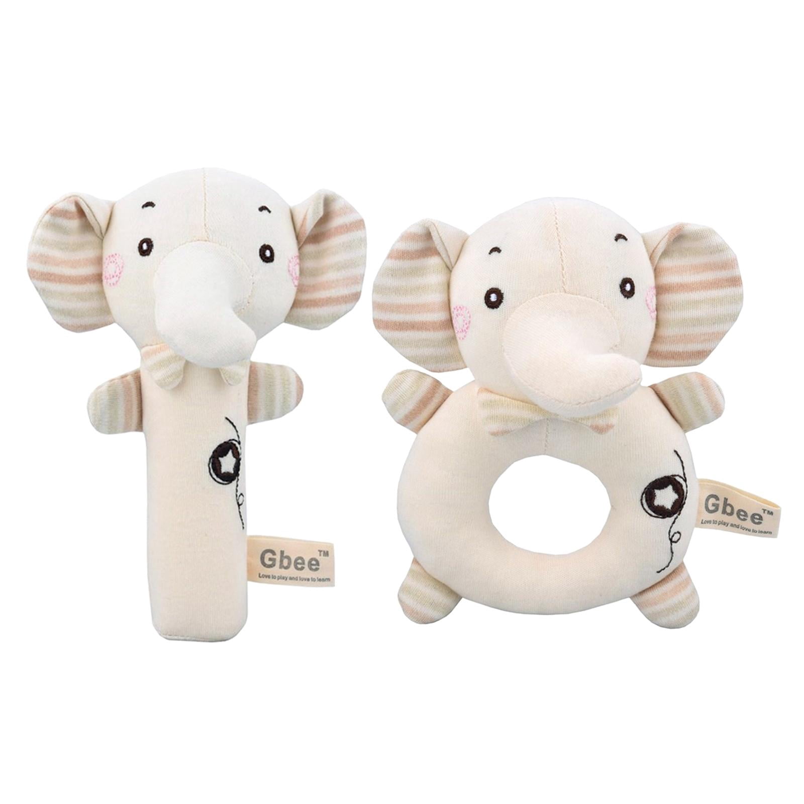 Handheld Rattles 2Pcs Animal-Shaped Baby Rattle Toys, Handbells Handheld Rattles ...