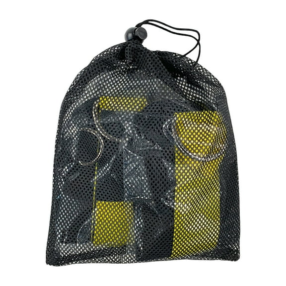 2Pcs Ankle Straps Adjustable Lower Body Exercises Thicken D-Ring Foot Support Cuffs Leg Strength Workouts Pulley for Cable Machines -Yellow