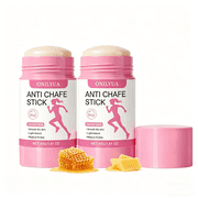 2Pcs Anti Chafe Stick - 1.41 oz 40g Anti-Friction Balm for Thigh, Underarm & Body, Gentle Glide Skin Protection for Runners & Athletes