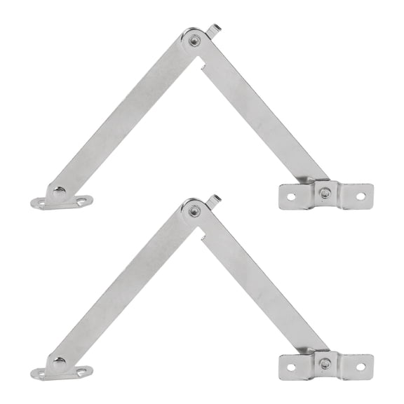 2Pcs Antique Brass Bronze Jewelry Chest Wooden Box Lid Top Support Hinge Display Cabinet Cupboard Furniture Stay Hinge Lift Up