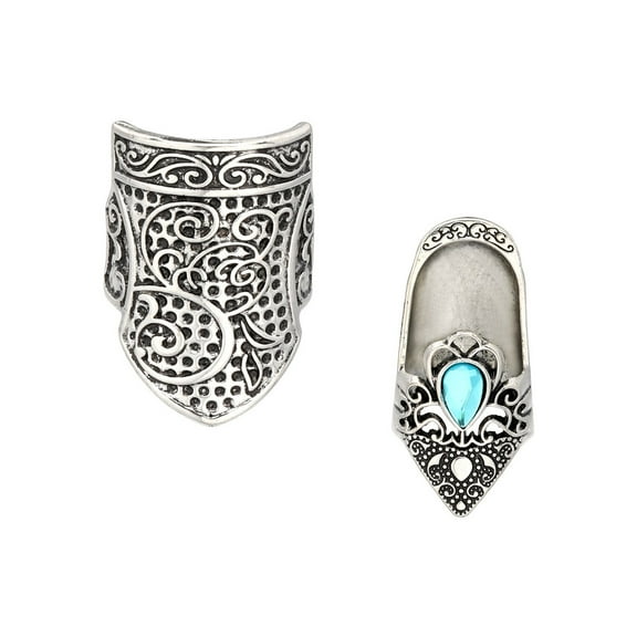 2Pcs Antique Metal Thimble For Hand Quilting Embroidery Needlework Sewing Project Finger Protector Finger Tip Guards