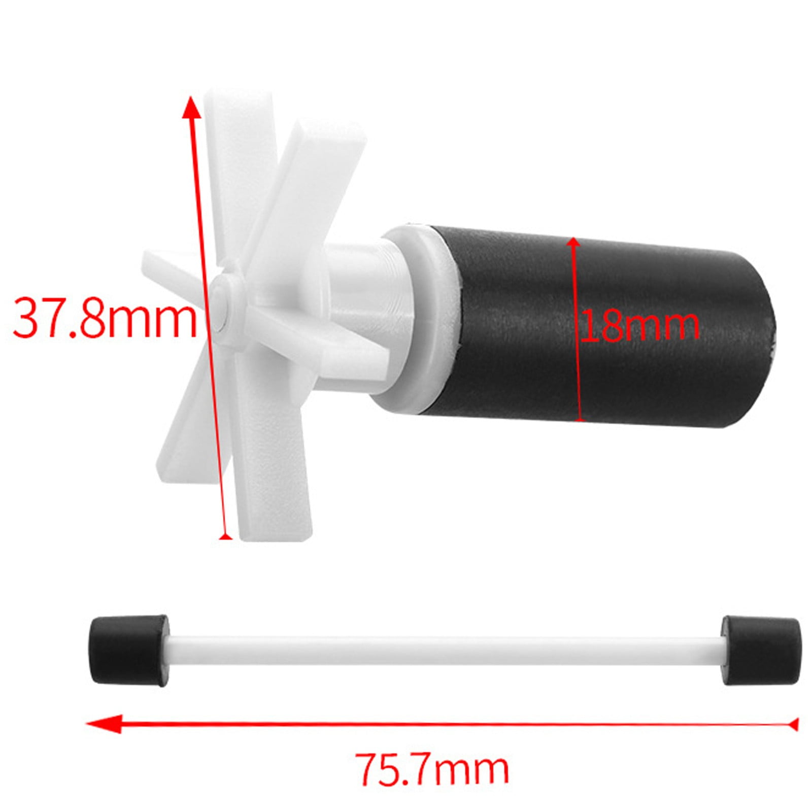 2Pcs Aquarium Artificial Plant Replace The Impeller Of The Water Pump