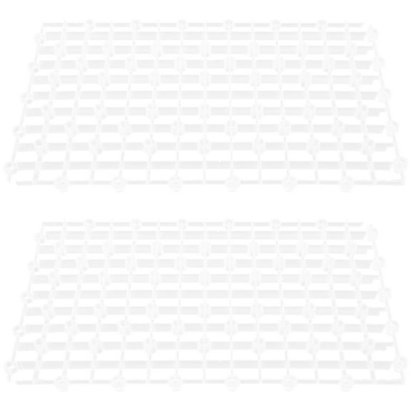 2Pcs Aquarium Fish Tank Divider Plastic Crate Grid Divider for Mixed Breeding Light Diffuser