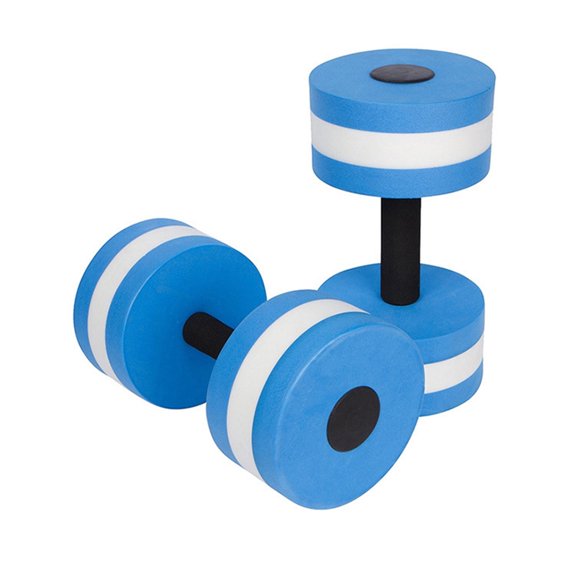 2Pcs Aquatic Dumbells Water Dumbbells, High Buoyancy EVA Pool Weights, Compact Handheld Fitness Set for Home Pool Water Aerobics (Blue)
