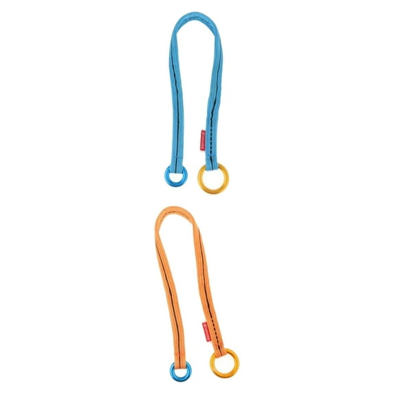 2Pcs Arborist Friction Saver Loop Gear Equipment Lightweight Retrievable Anchor, Durable Camp Cambium Saver for Backpacking Outdoor Exploring Blue 90cm Orange 90cm