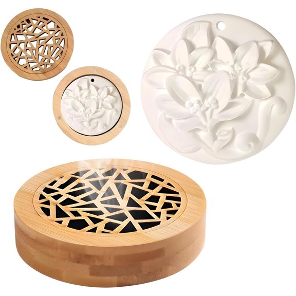 2Pcs Aroma Stone Set, Passive Diffuser, Passive Essential Oil Diffuser Suitable for Small and Medium Sized Spaces