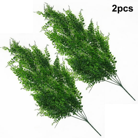 QFEI Artificial Plants Plastic Fake Vine Hanging Ivy Artificial Ivy Garland Artificial Greenery Leaves for Wedding Party Garden Wall Decoration 2 Pcs