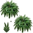 thumbnail image 1 of 2Pcs Artificial Cordyline Fruticosa Logs Tropcial Plant Fake Dracaena Tree for Indoor Outdoor Office Home Living Room Patio Greenery Porch Decor, 1 of 7