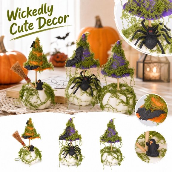 2Pcs Artificial Moss Trees, Mini Fake Greenery Cones & Bushes for Terrarium Supplies, Micro Landscape DIY, Dollhouse Decor, Model Railway Scenery, Vibrant Green Simulated Plants for Crafts