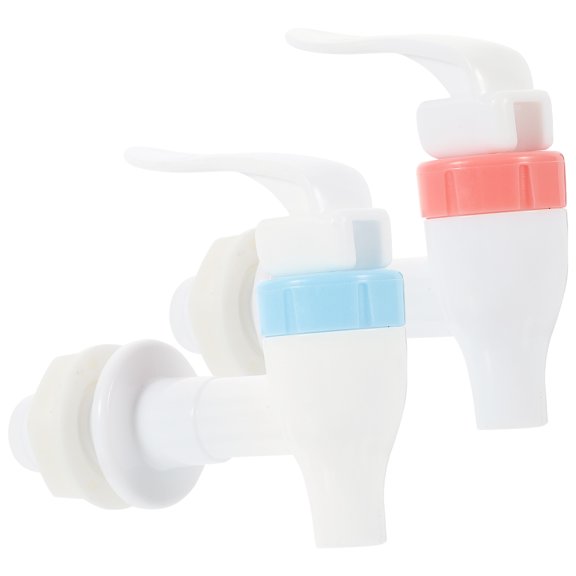 2Pcs Assorted Color Plastic Water Dispenser Faucet Tap Sturdy and Durable