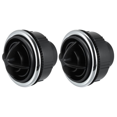 2Pcs Auto Car Rotating for AC Air Outlet Vent Louvered Dashboard Electroplate Knob for RV Bus Boat Yacht 87mm 75mm 46mm
