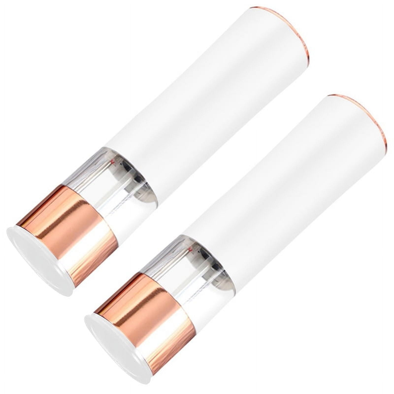 2Pcs Automatic Salt Pepper Grinder Electric Spice Mill Battery Powered Adjustable Coarseness Pepper Mill Kitchen -White