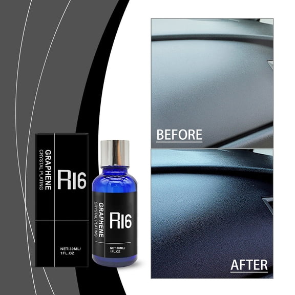 2Pcs Automotive Interior Plastic Coating Protectant, Graphene Trim Restorer Anti Aging Fading Repair, Enhances Gloss Protection, Safe Interior Dashboard Door Panel Plastic Care