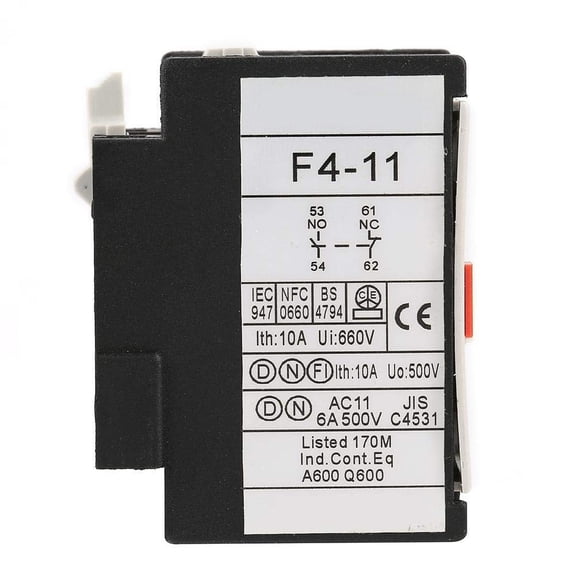 2Pcs Auxiliary Contact Block Fits Ladn11 1No/1N Auxiliary Contact Block YIWEI